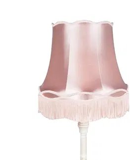 Stojace lampy Retro stojaca lampa sivej farby s ružovým odtieňom Granny - Classico