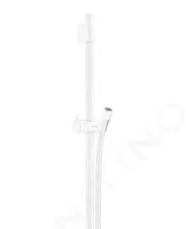 Sprchy a sprchové panely HANSGROHE - Unica'S Sprchová tyč 900 mm so sprchovou hadicou, matná biela 28631700