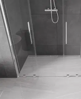 Sprchovacie kúty MEXEN/S - Velar Duo posuvné sprchové dvere 150, transparent, chróm 871-150-000-02-01