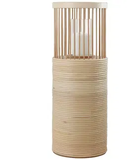 Svietniky a stojany na sviečky Sklenený Svietnik Bamboo, V: 59cm