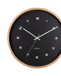 Hodiny Karlsson 5938BK dizajnové nástenné hodiny 41 cm