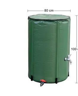 Sudy na vodu NABBI Counter 500 skladací zásobník na dažďovú vodu zelená