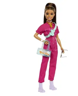 Hračky bábiky MATTEL - Barbie deluxe módna bábika - v nohavicovom kostýme