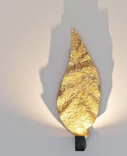 Nástenné svietidlá Holländer Nástenné LED svietidlo Gamba vo forme listov