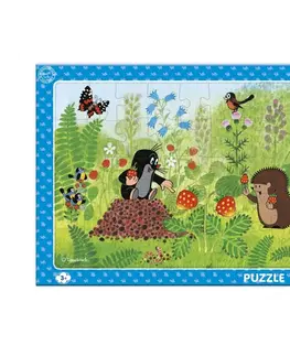 Hračky puzzle DINO - Krtko A Jahody 40 Doskové Puzzle