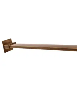 Držadlá k vani SLEZAK-RAV - Držiak bočný pre hlavovú sprchu 40 cm stará mosadz (bronz), Farba: stará mosadz MD0701SM