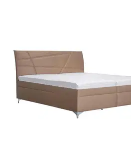 Čalúnené postele Čalúnená posteľ LAUREN 160x200, Nugát