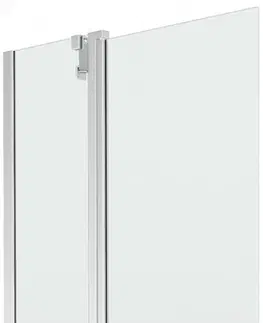 Sprchové dvere MEXEN - Flip vaňová zástena 1-krídlo 80x150 cm, transparent, chróm 894-080-101-01-00