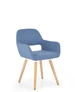 Jedálenské stoličky a kreslá Jedálenská stolička K283 Halmar Modrá
