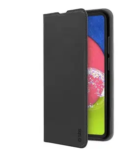 Puzdrá na mobilné telefóny Knižkové puzdro SBS Book Wallet Lite pre Samsung Galaxy A53, čierna TEBKLITESAA53K