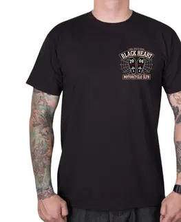 Pánske tričká Tričko BLACK HEART Coffin čierna - XL