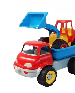 Hračky - dopravné stroje a traktory ANDRONI - Auto nákladné s bágrom 36cm
