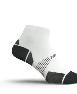 ponožky Bežecké ponožky Run900 Mid hrubé biele