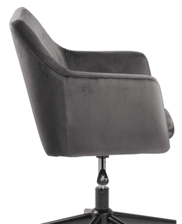 Kancelárske stoličky Dkton Dizajnová kancelárska stolička Norris, tmavo šedá