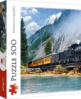 Hračky puzzle TREFL - Puzzle 500 Vlak v horách