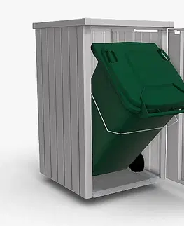 Úložné boxy Biohort Box na odpadkový kôš BIOHORT Alex 1 (strieborná metalíza)