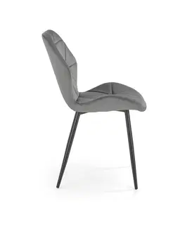 Jedálenské stoličky HALMAR K453 jedálenská stolička sivá / čierna