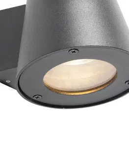 Vonkajsie nastenne svietidla Moderné vonkajšie nástenné svietidlo čierne IP44 - Skittle
