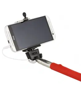 Držiaky na mobil Omega Monopod Selfie tyč, červená
