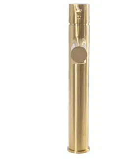Kúpeľňové batérie REA - Umývadlová batéria vysoká Tess brúsené zlato REA-B5660