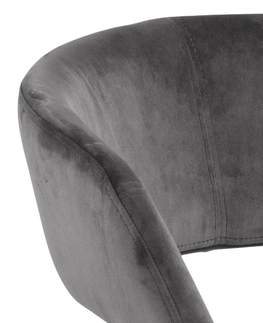 Kancelárske stoličky Dkton Dizajnová kancelárska stolička Natania, tmavo šedá