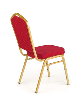 Jedálenské stoličky HALMAR K66 jedálenská stolička bordová / zlatá