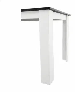 Jedálenské stoly Jedálenský stôl 120x80 KRAZ Tempo Kondela Čierna / biela