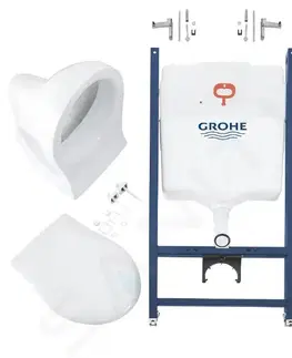 Kúpeľňa GROHE - Solido Set predstenovej inštalácie, klozetu Bau Ceramic a dosky softclose, tlačidlo Skate Air, alpská biela 39116000