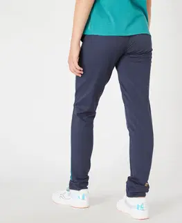 nohavice Dievčenské nohavice S500 na cvičenie námornícke modré