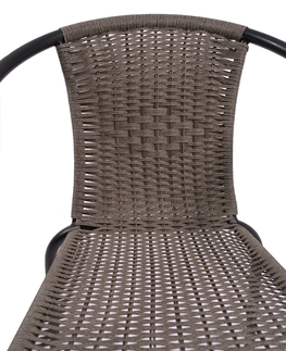 Záhradné stoličky a kreslá NABBI Herkules III záhradná stolička čierna / sivá