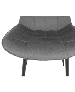 Jedálenské stoličky KONDELA Sarin jedálenská stolička sivá / čierna