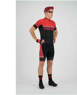 Cyklistické nohavice Cyklistické kraťasy Rogelli HERO s gélovú výstelkou, čierno-červené 002.238