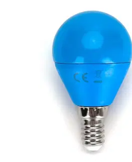 LED osvetlenie  B.V. LED Žiarovka G45 E14/4W/230V modrá -  