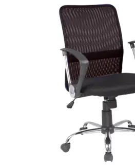 Kancelárske stoličky Signal Kancelárska stolička Q-078 čierna