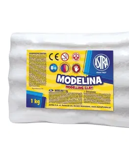 Hračky ASTRA - Modelovacia hmota do rúry MODELINA 1kg Biela, 304111012
