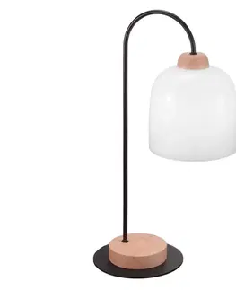 Lampy Kolarz Kolarz A1352.71.W - Stolná lampa NONNA 1xE27/60W/230V dub/biela 