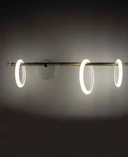 Nástenné svietidlá Marchetti Ulaop LED nástenné svietidlo, tri krúžky, pravé, čierne