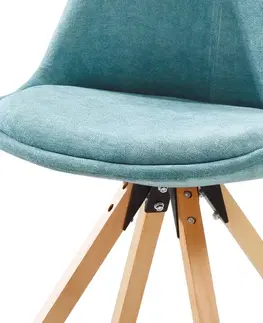 Jedálenské stoličky KONDELA Sabra jedálenská stolička mentolová / buk