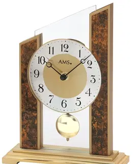 STOLOVÉ HODINY Stolové kyvadlové hodiny 1172 AMS 23cm