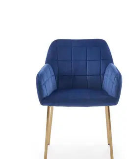 Jedálenské stoličky a kreslá Jedálenské kreslo K306 Halmar Modrá