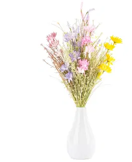 Kvety Umelé lúčne kvetiny 51 cm, biela