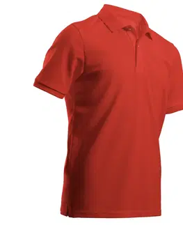 dresy Detská golfová polokošeľa do mierneho počasia červená