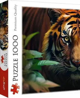 Hračky puzzle TREFL - Puzzle 1000 - Divoký tiger