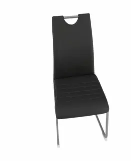 Stoličky Jedálenská stolička, tmavosivá, DEKOMA