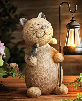 Drobné dekorácie a doplnky Dekorácia Mačka s lampášom