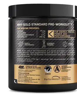 posilňovanie Pre Workout Gold Standard Fruit Punch 330 g