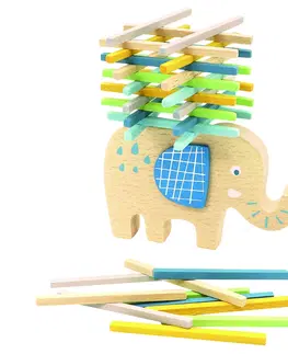 Drevené hračky Bino Balančná hra - slon
