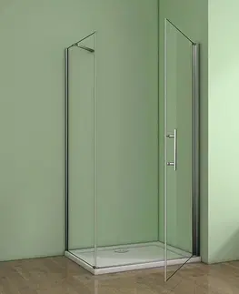 Sprchovacie kúty H K - Štvorcový sprchovací kút MELODY A1 90 cm s jednokrídlovými dverami vrátane sprchovej vaničky z liateho mramoru SE-MELODYA190 / SE-ROCKY-90sq