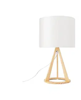 Lampy  B.V.  - Stolná lampa 1xE27/60W/230V borovica 