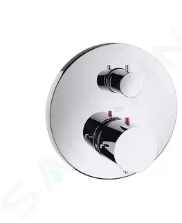 Kúpeľňové batérie AXOR - Starck Vaňová termostatická podomietková batéria s ventilom, chróm 10720000